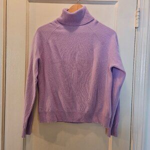 Cashmere Turtleneck Sweater Light Purple